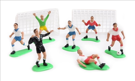 9 Stk. Deko Fussballfiguren