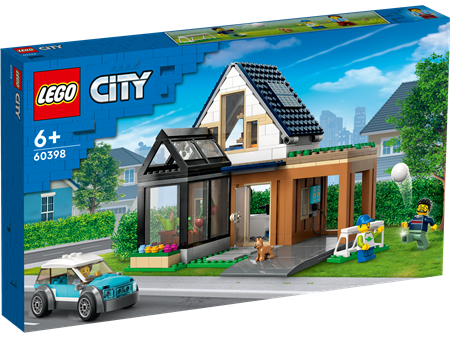 Familienhaus mit Elektroauto