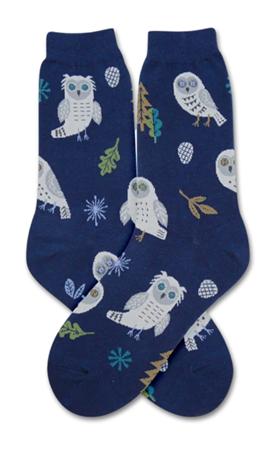 Womens Snow Owl Sock