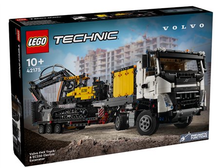 Volvo FMX LKW mit EC230 Electric Raupenbagger