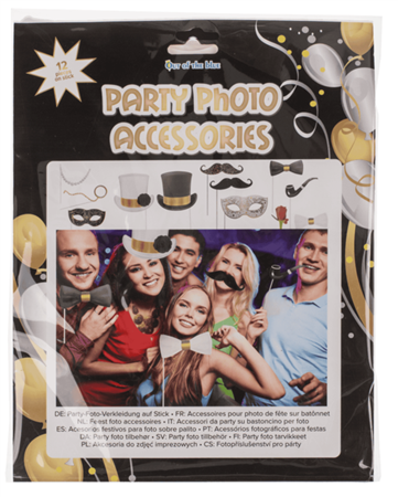 Party-Foto-Verkleidung auf Stick, Glamour