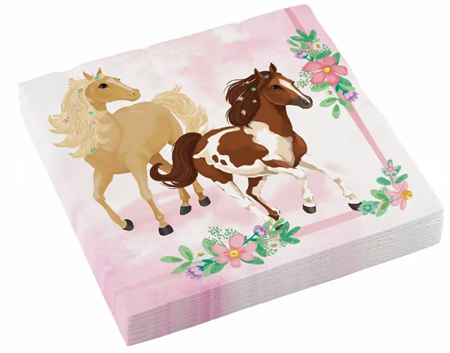 Servietten Beautiful Horses 33x33cm 20 St&#252;ck