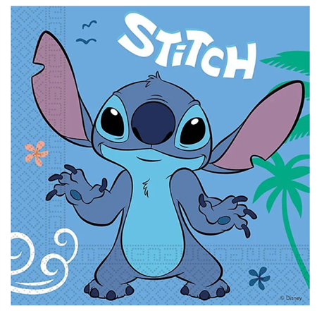 Servietten Disney Lilo &amp; Stitch 33x33cm 20 St&#252;ck