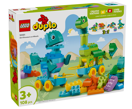 Dinos auf R&#228;dern 3-in-1-Set