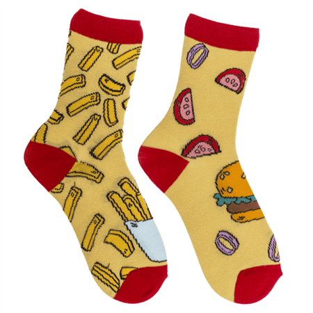 Socken, Pommes &amp; Burger, Gr&#246;&#223;e 36-42