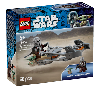 Der Mandalorianer und Grogu auf ihrem Speeder Bike™