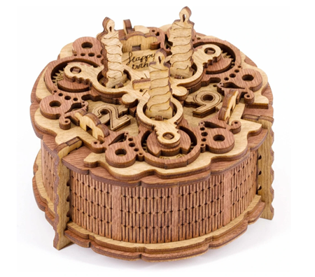 Birthday Cake Gift Puzzle Box