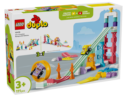 Kreative Sprungschanzen mit kleinen Flitzern 3-in-1-Set