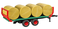 Ballentransportanh&amp;#228;nger mit 8 runden Ballen Serie profi, 44x15.5x15.5cm