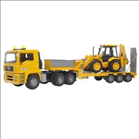 MAN TGA Tieflader m. JCB 4CX Baggerlader Profi-Serie