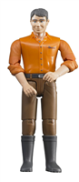 Mann mit hellem Hauttyp und brauner Hose, 10.7 cm bWorld