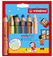 Farbstifte WOODY 3in1