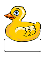 Geburtstafel Ente