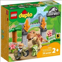 Ausbruch des T. rex und Triceratops