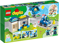 Polizeistation mit Hubschrauber