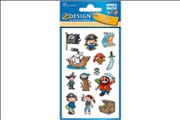 Z-DESIGN Sticker Kids 53197 Piraten 3 St&amp;#252;ck