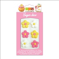 6 Stk. Zucker Deko Blumen