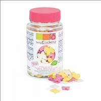 Deko Zucker Schmetterlinge weiss rosa gelb 50 g
