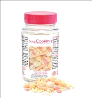 Deko Zucker Mix, pfirsichfarben 70g