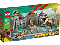 Angriff des T.Rex und des Raptors aufs Besucherzentrum