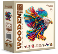 Puzzle Holz L Bright Eagle 250 Teile, aussergew&amp;#246;hnliche Formen, 30.3x30.3cm