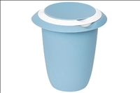 WESTMARK QUIRLTOPF MIT ZWEIGETEILTEM DECKEL 1L BLAU / WEISS