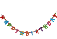 Girlande Happy Birthday 1.55m 
