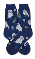 Womens Snow Owl Sock