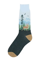 Mens White Tail Buck Socks
