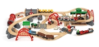 BRIO World 33052 Stra&amp;#223;en &amp;amp; Schienen Bahn Set Deluxe 