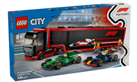 F1 Transporter mit RB20 &amp;amp; AMR24 F1 Rennautos
