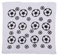 Magisches Baumwoll-Handtuch, Fu&amp;#223;ball, ca. 30 x 30 cm