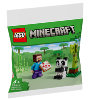 Steve mit Baby-Panda