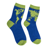 Socken, Weltkarte, Gr&amp;#246;&amp;#223;e 36-42
