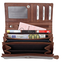 HALIFAX Tischtasche, cognac - RFID-Schutz Echtleder