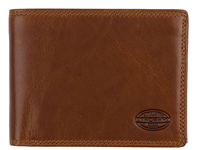 AUTHENTIC TROPHY Scheintasche, RFID, cognac Echt Leder, vegetabil gegerbt, Querformat