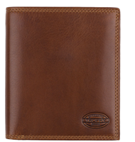 AUTHENTIC TROPHY Kombib&amp;#246;rse, RFID-Schutz, cognac Echt Leder, vegetabil gegerbt, Hochformat