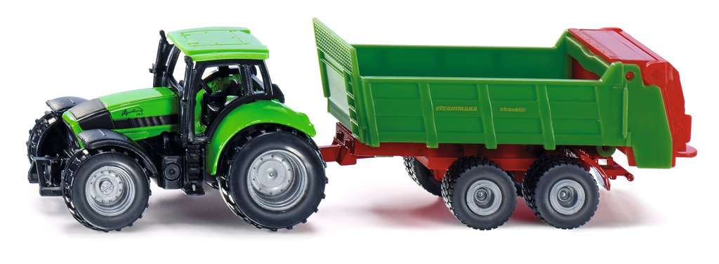 Traktor mit Universalstreuer Siku Super, Metall Kunststoff