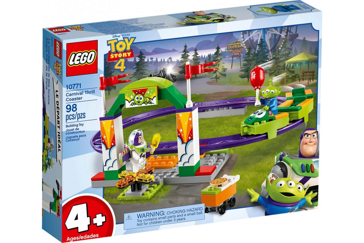 Buzz wilde Achterbahnfahrt Lego Toy Story 98 Teile, ab 4 Jahren