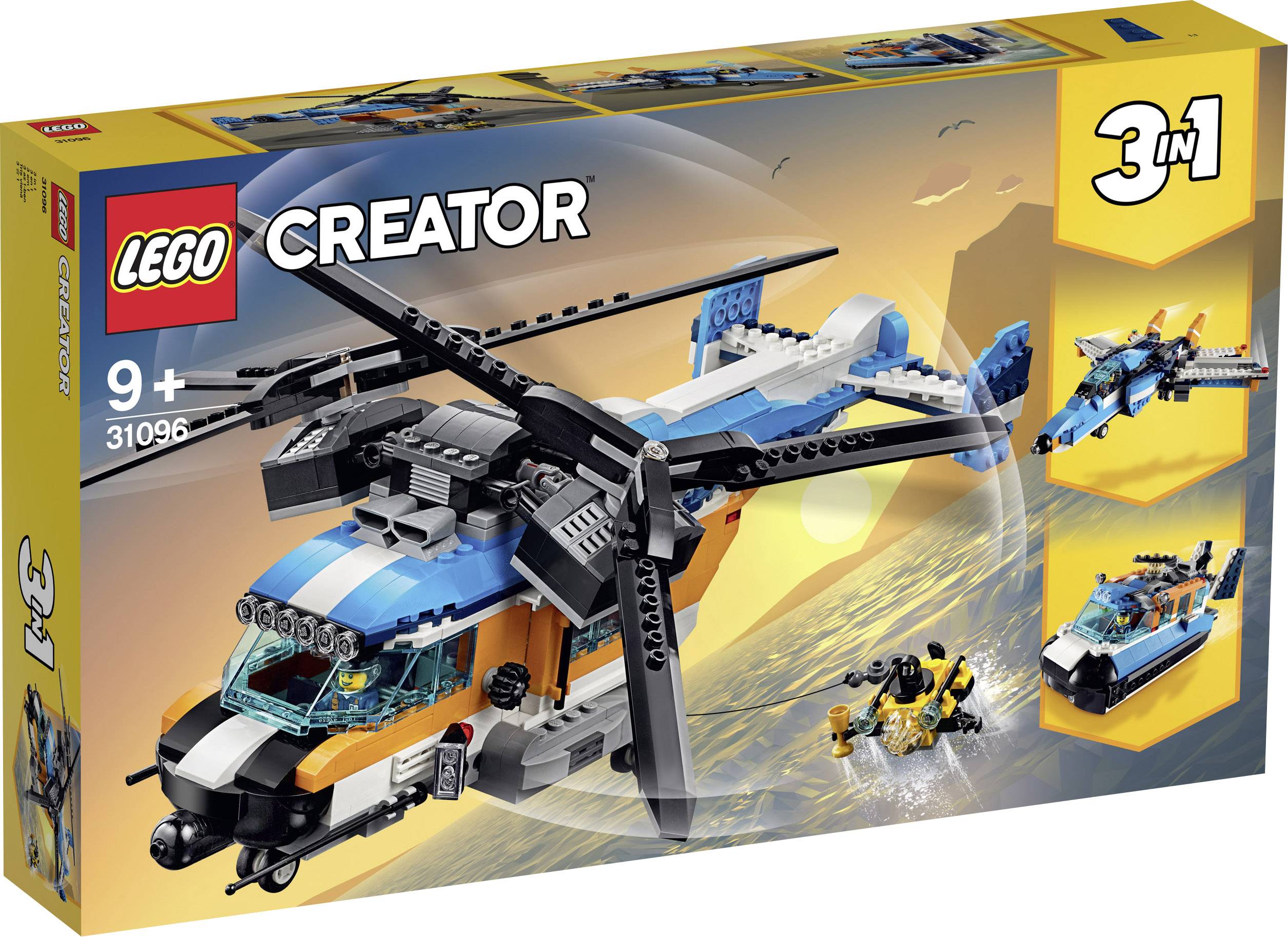 Doppelrotor-Hubschrauber Lego Creator, 569 Teile, ab 9 Jahren