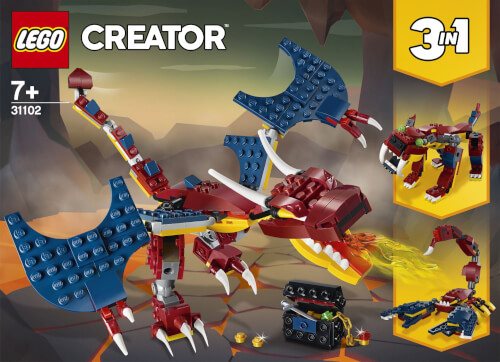 Feuerdrache Lego Creator, 234 Teile, ab 7 Jahren