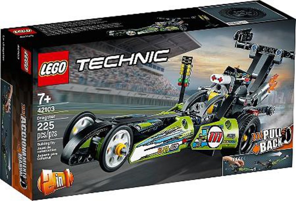 Dragster Rennauto Lego Technic, 225 Teile, ab 7 Jahren