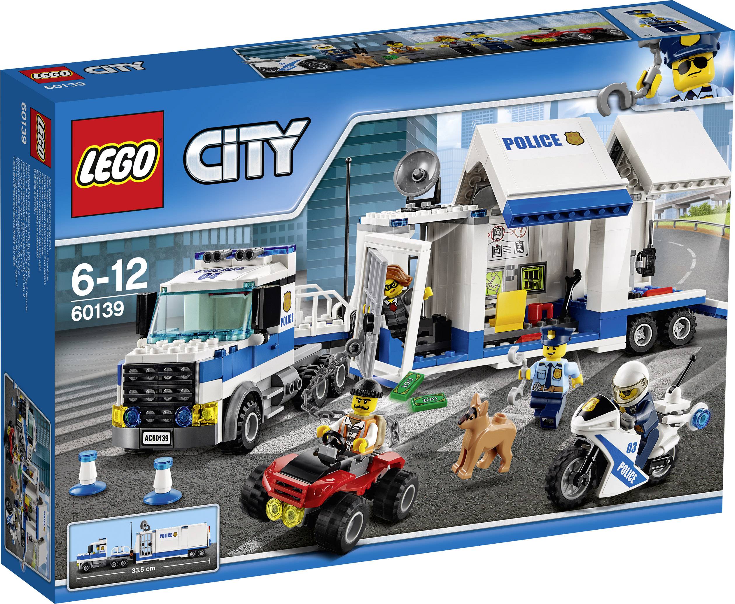 Mobile Einsatzzentrale Lego City, 374 Teile, inkl. 4 Figuren, ab 6 Jahren