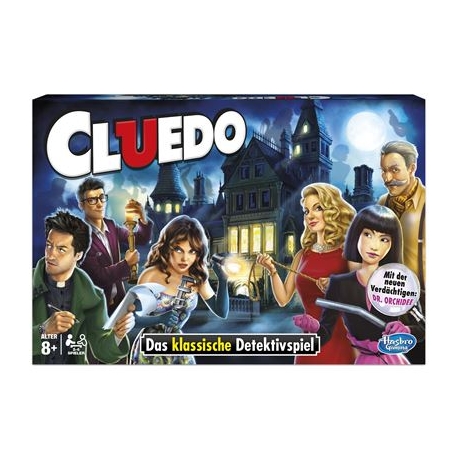 Cluedo, d ab 8 Jahren, 2-6 Spieler, das clevere Detektivspiel