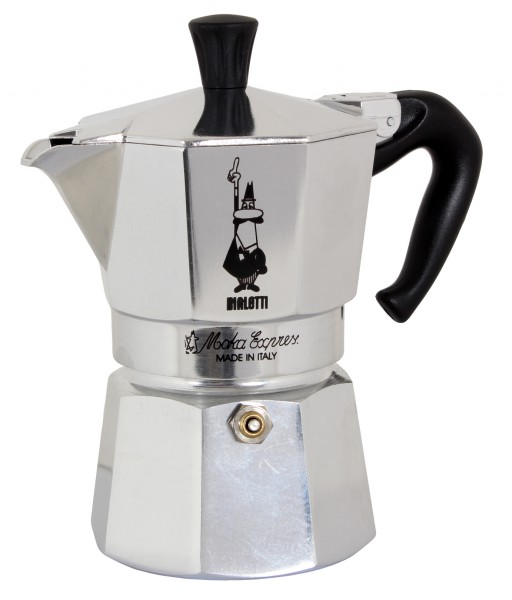 Bialetti Espressokocher Moka Express 1 Tasse, Silber